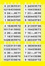 BK6VBCSY1  6ON V YELLOW CANDY STRIPE 1-9