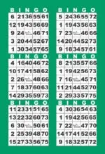 BK6VBGRN1  6ON V GREEN BORDER 1-9