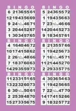 BK6VBP1  6ON V PURPLE BORDER 1-9