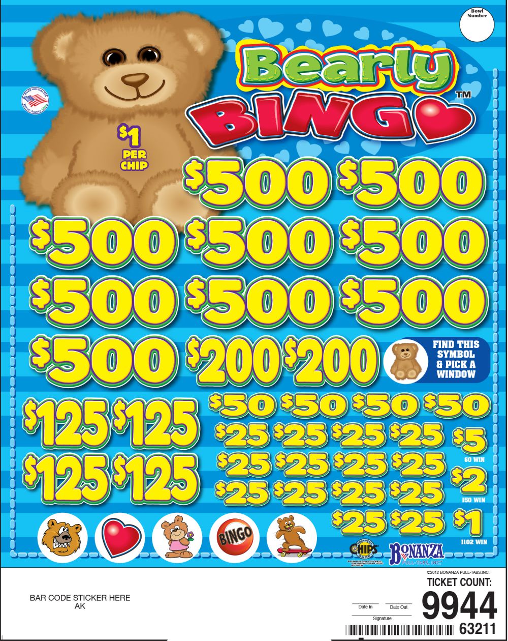 BP63211 - BEARLY BINGO ($1.00) BIG PIC PULLBOARD - Image 2