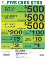 TP945AR-AK - FIVE CARD STUD ($1.00)