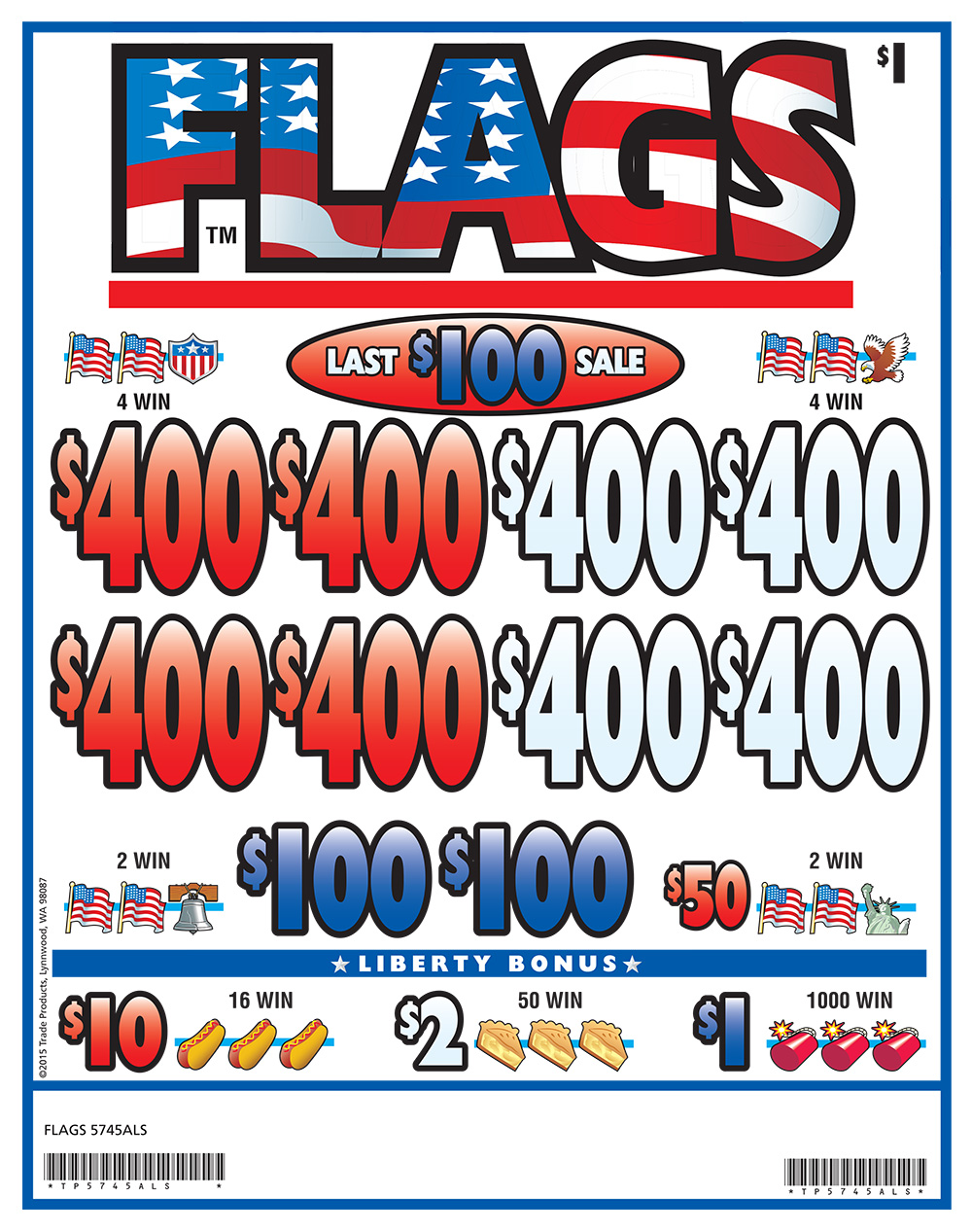 TP5745ALS - FLAGS ($1.00) LAST SALE