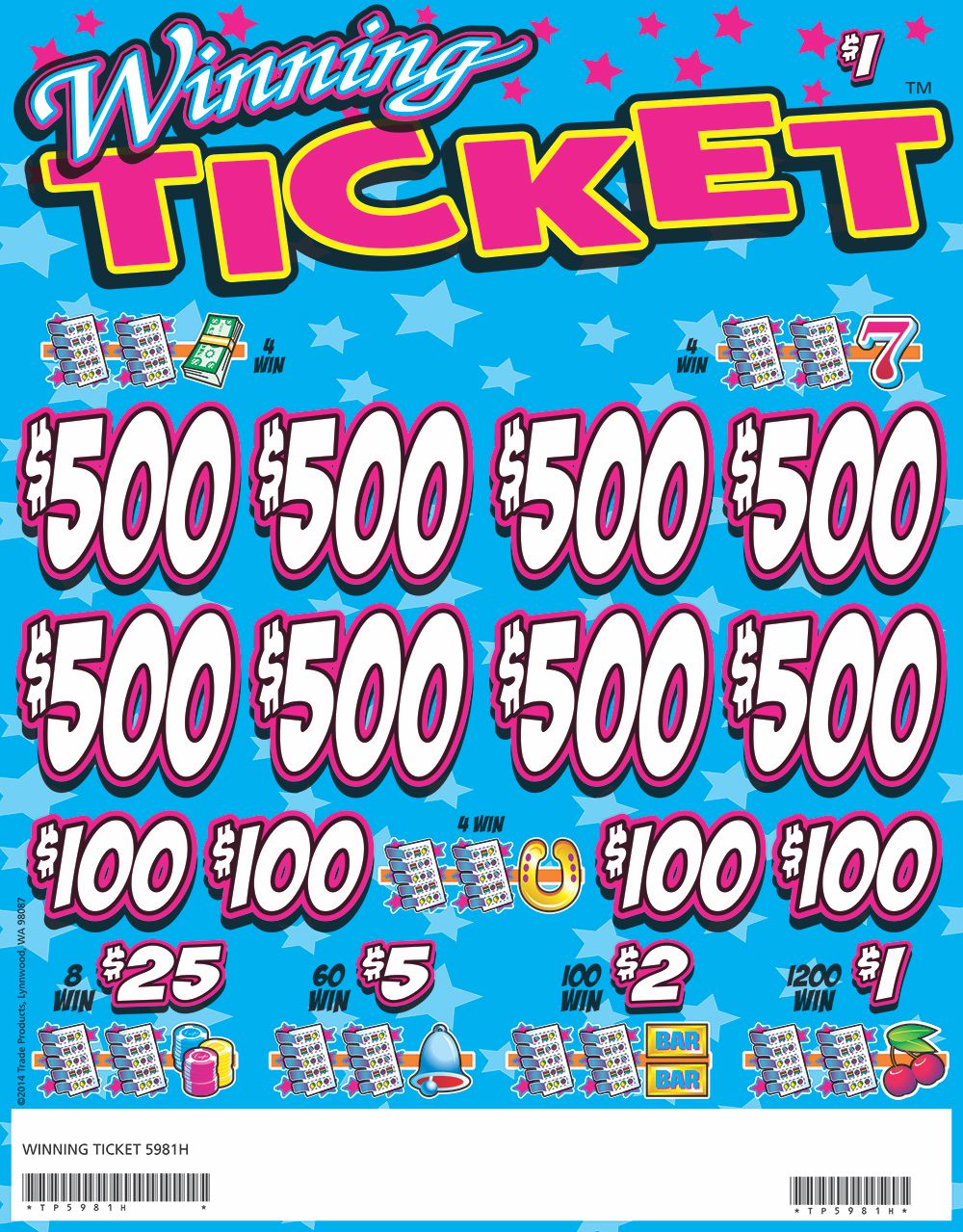 TP5981H - WINNING TICKET ($1.00)