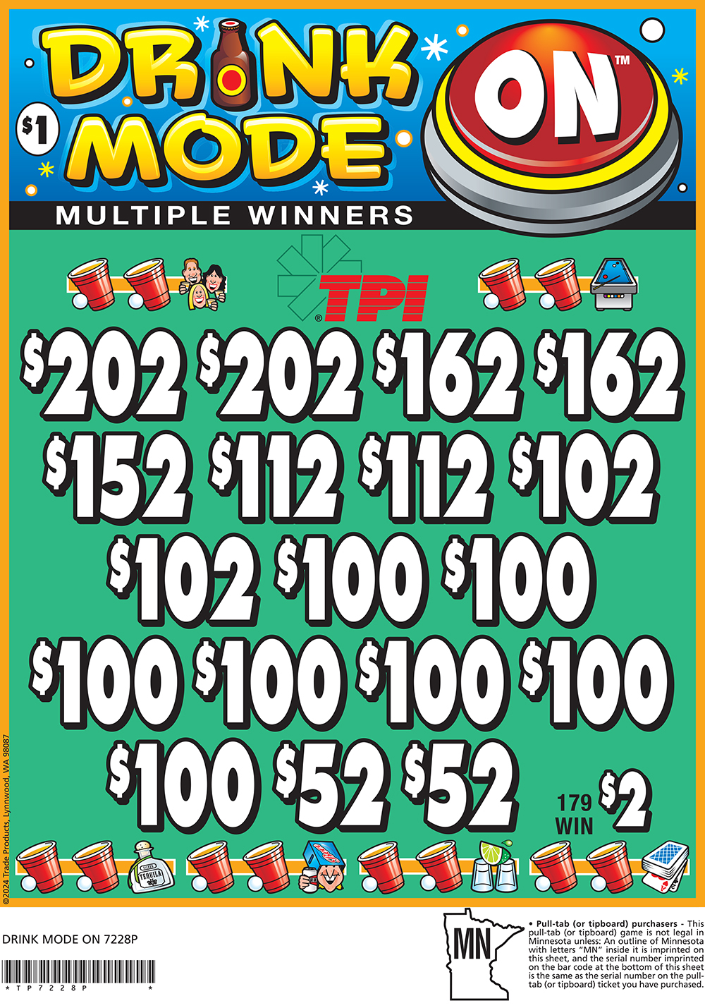 TP7228P - DRINK MODE ON ($1.00)