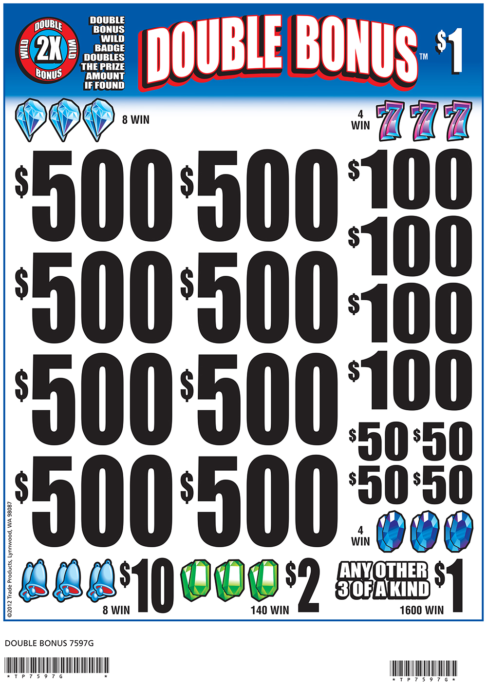 TP7597G - DOUBLE BONUS ($1.00)