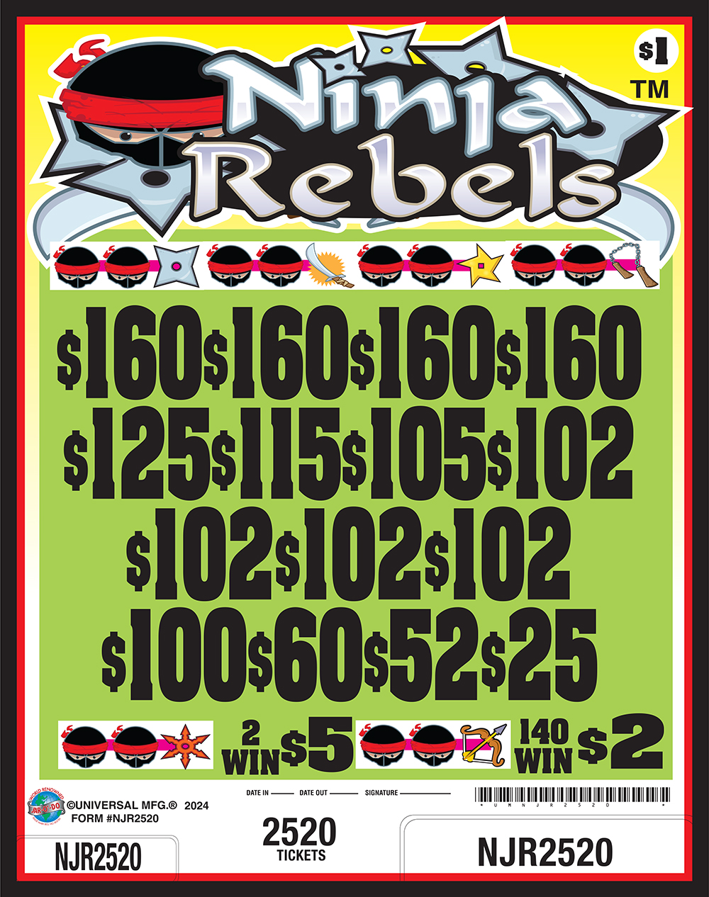 UMNJR2520 - NINJA REBELS ($1.00)