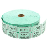 RAFFLE GREEN - DOUBLE ADMISSION TICKETS (ROLL) GREEN