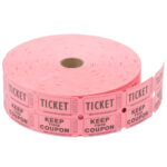 RAFFLE PINK - DOUBLE ADMISSION TICKETS (ROLL) PINK
