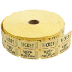 RAFFLE YELLOW - DOUBLE ADMISSION TICKETS (ROLL) YELLOW