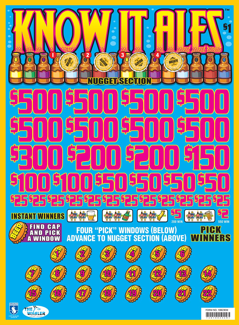 AN10823EM - KNOW IT ALES ($1.00) EMBEDDED PULLBOARD