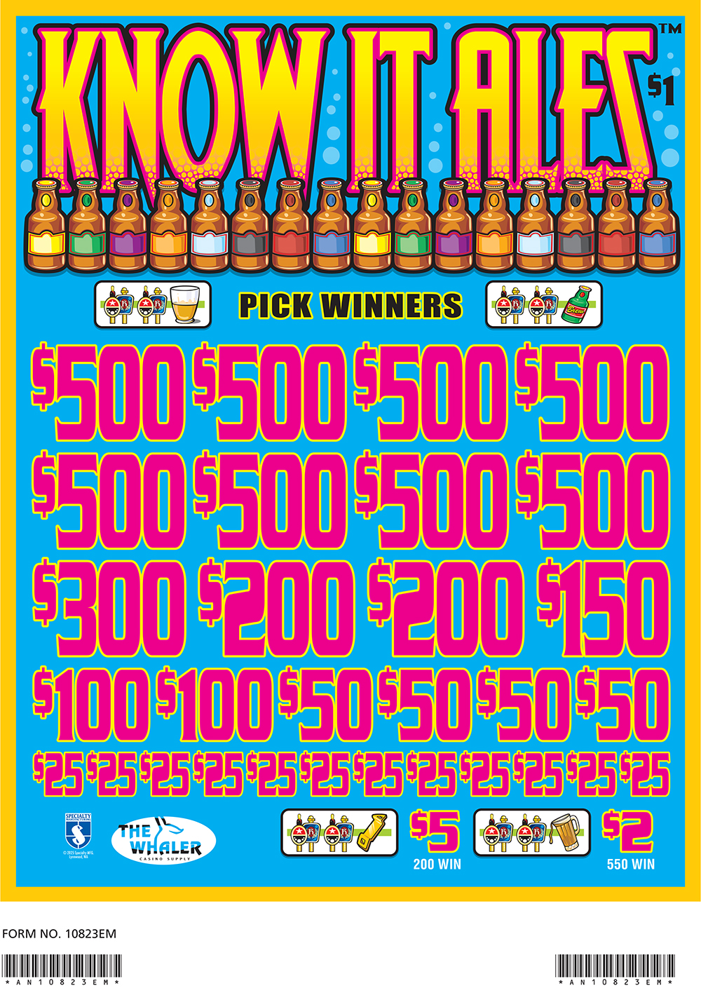 AN10823EM - KNOW IT ALES ($1.00) EMBEDDED PULLBOARD - Image 2