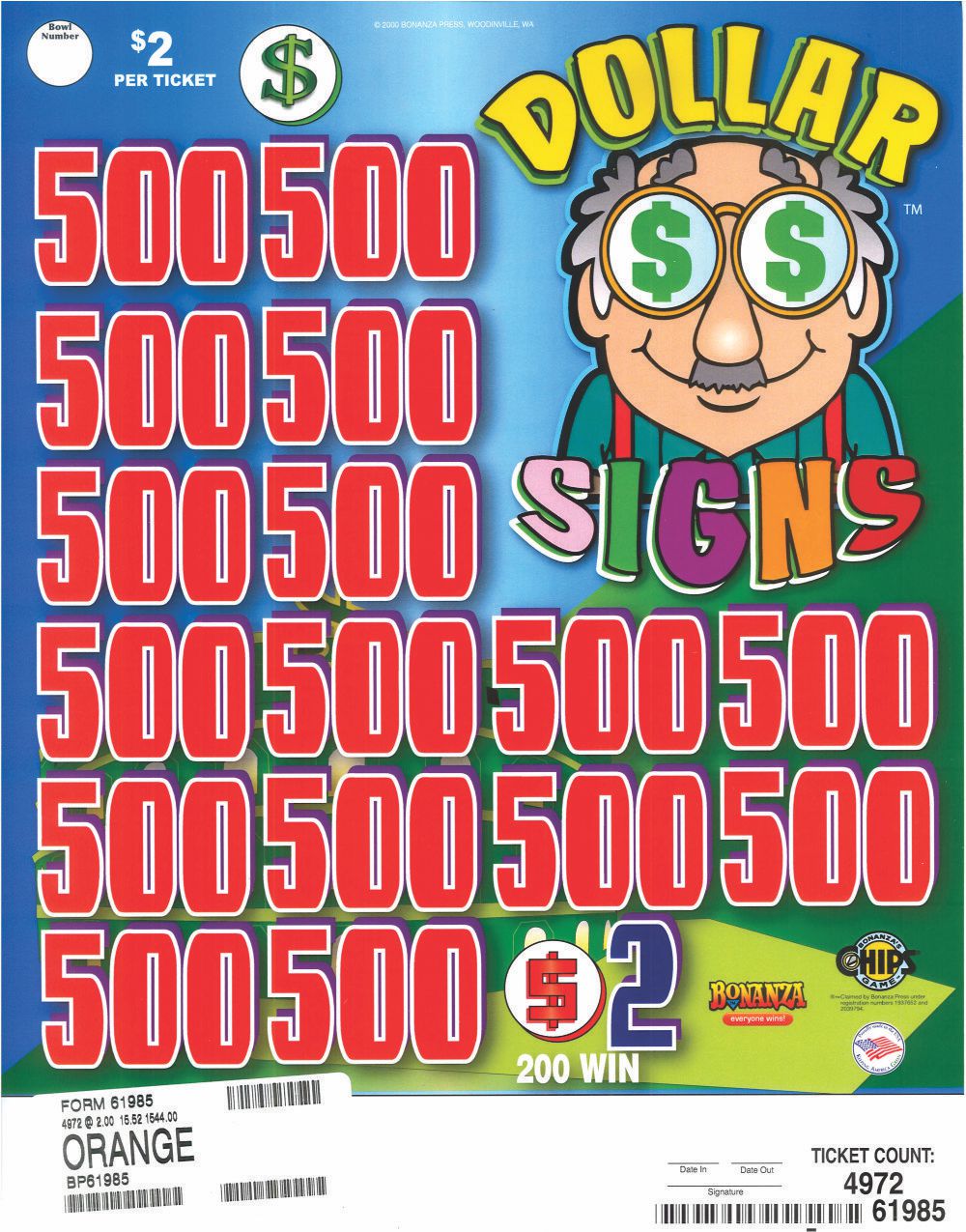 BP61985 - DOLLAR SIGNS ($2.00)