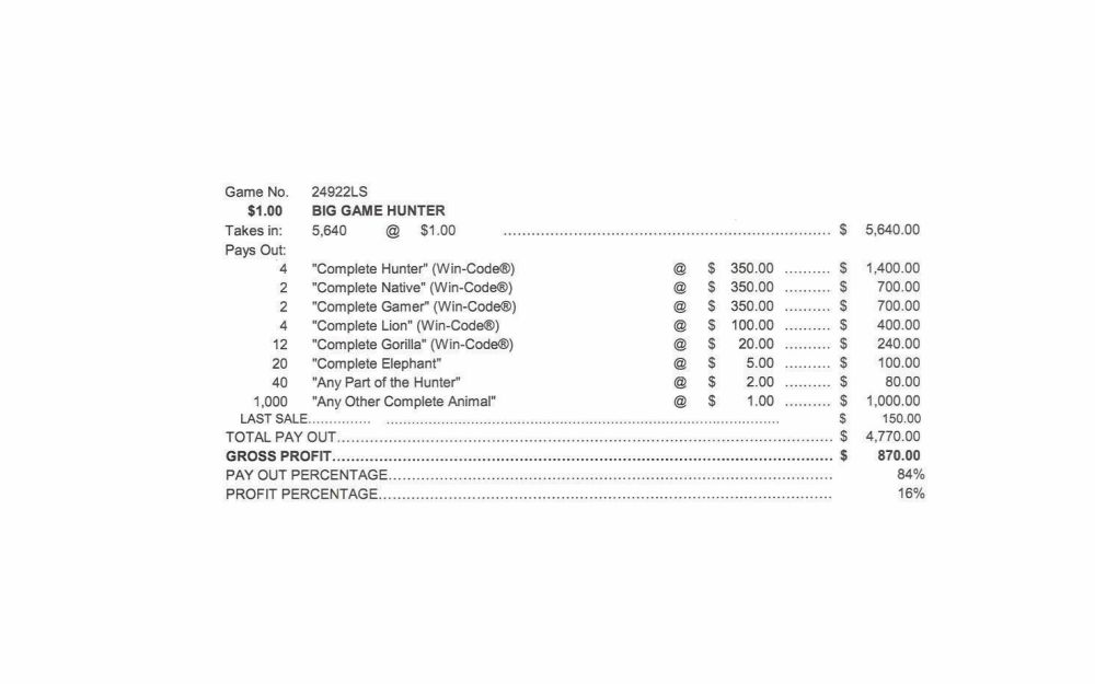 TP24922LS - BIG GAME HUNTER ($1.00) LAST SALE - Image 2