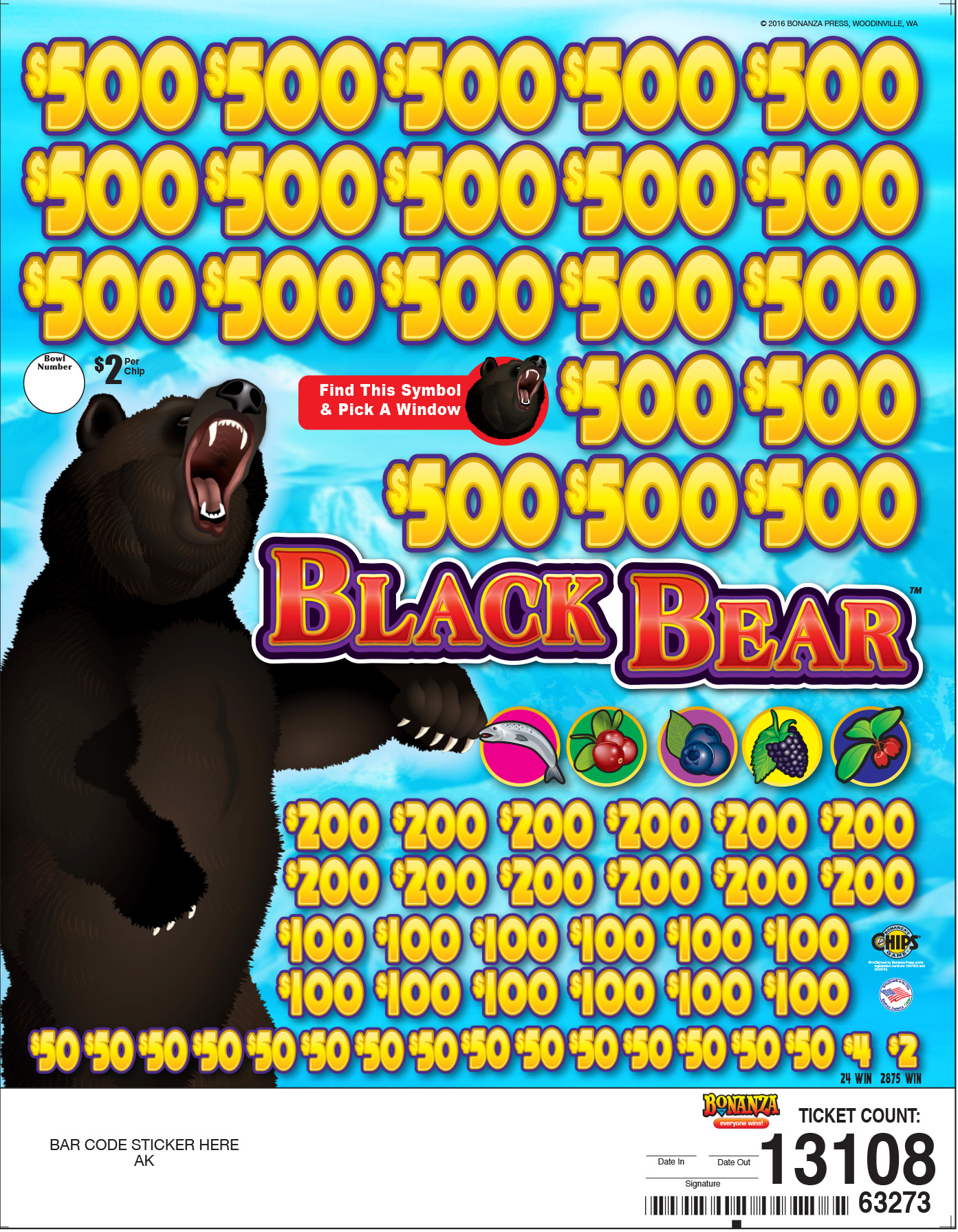 BP63273 - BLACK BEAR ($2.00) BIG PIC PULLBOARD - Image 2