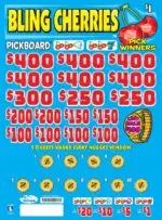 AN10829EMLS - BLING CHERRIES ($1.00) EMBEDDED PULLBOARD