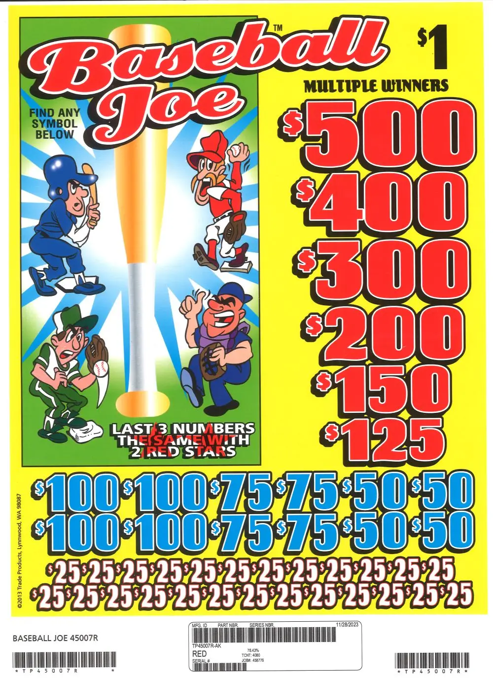 TP45007R - BASEBALL JOE ($1.00)