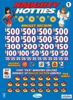 AN10380EM - NAUGHTY HOTTIES ($1.00) EMBEDDED PULLBOARD