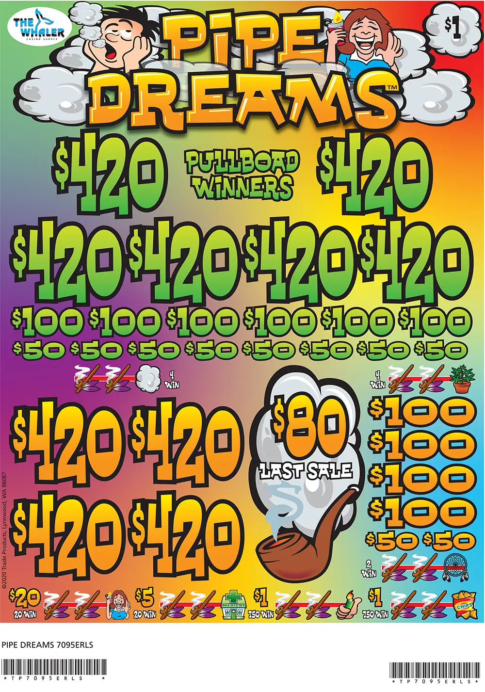 TP7095ERLS - PIPE DREAMS ($1.00) BIG PIC PULLBOARD - Image 2