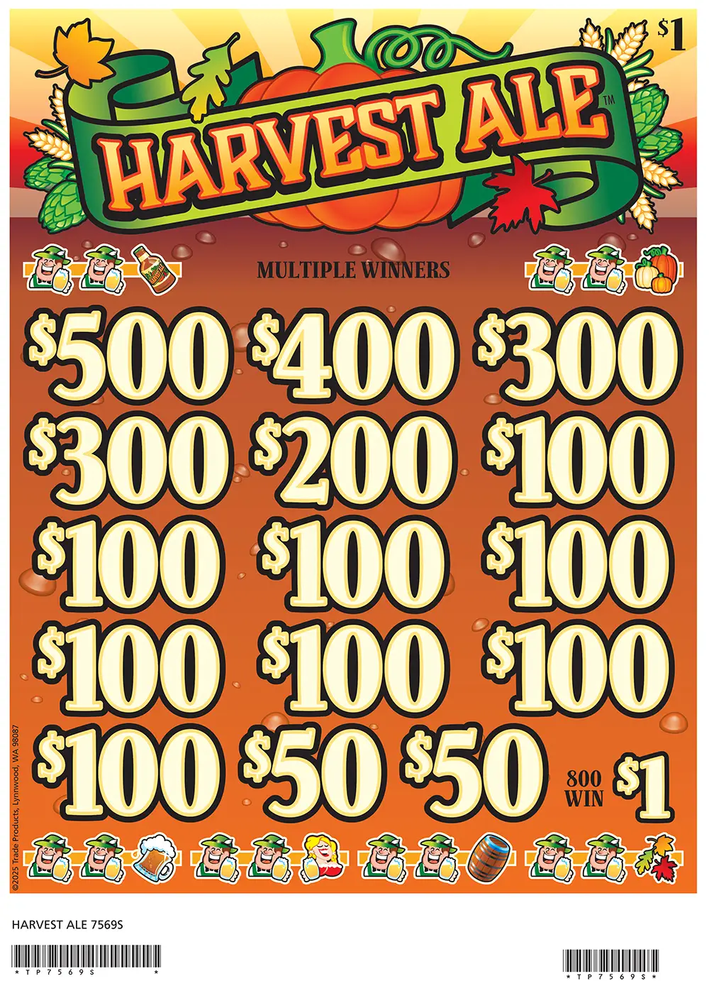 TP7569S - HARVEST ALE ($1.00)