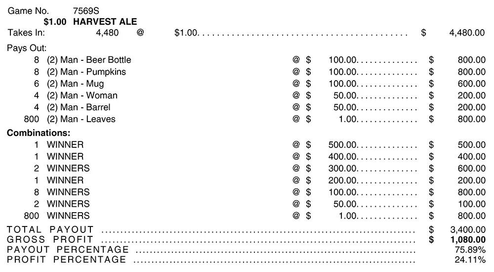 TP7569S - HARVEST ALE ($1.00) - Image 2