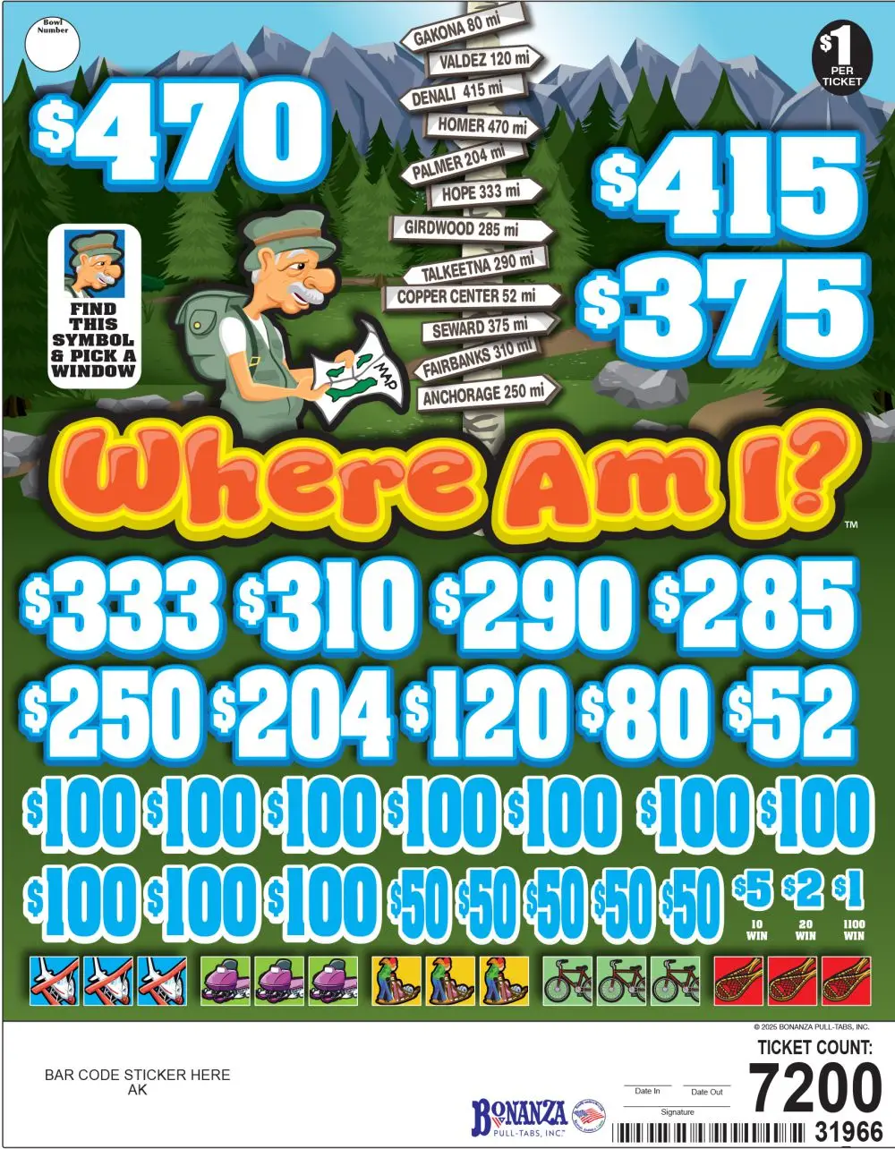 BP31966 - WHERE AM I? ($1.00) BIG PIC PULLBOARD - Image 2