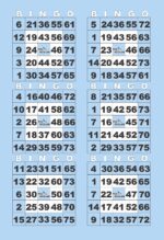 BK6VPB1  6ON V SMALL FRAME BLUE PATTERN 1-9