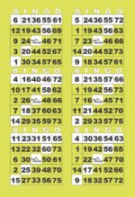 BK6VPLM1  6ON V LUCKY 7 LIME PATTERN 1-9