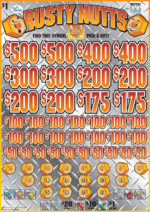 TP7922U - RUSTY NUTTS ($1.00) BIG PIC PULLBOARD