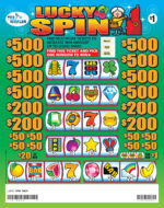 TP7663V - LUCKY SPIN ($1.00) PULLBOARD