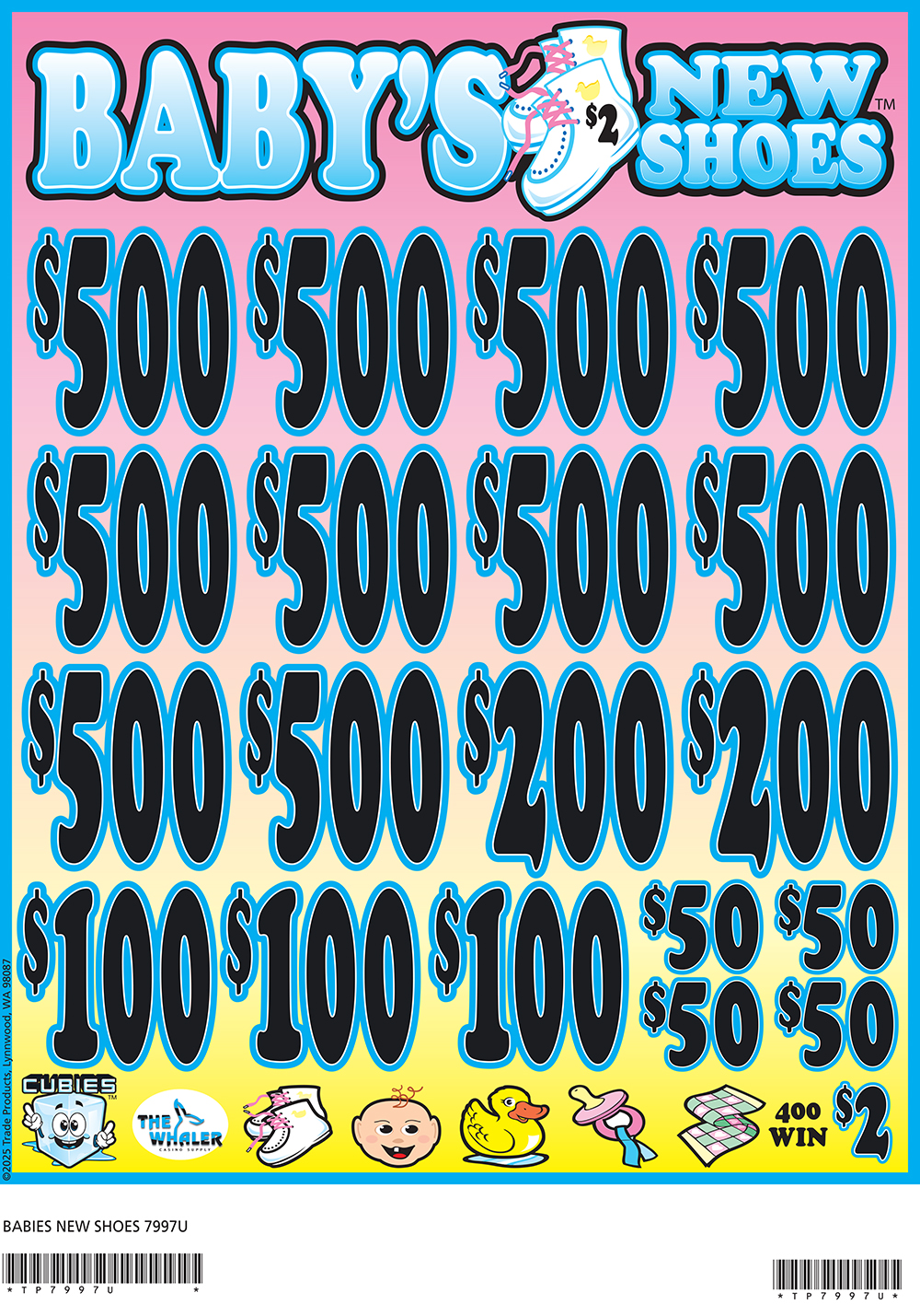 TP7997U - BABY'S NEW SHOES ($2.00)