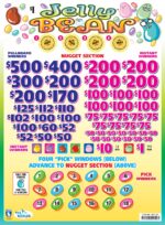 AN108761EM - JELLY BEAN ($1.00) EMBEDDED PULLBOARD