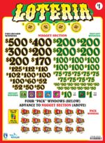 AN108762EM - LOTERIA ($1.00) EMBEDDED PULLBOARD