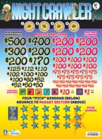 AN108763EM - NIGHT CRAWLER ($1.00) EMBEDDED PULLBOARD