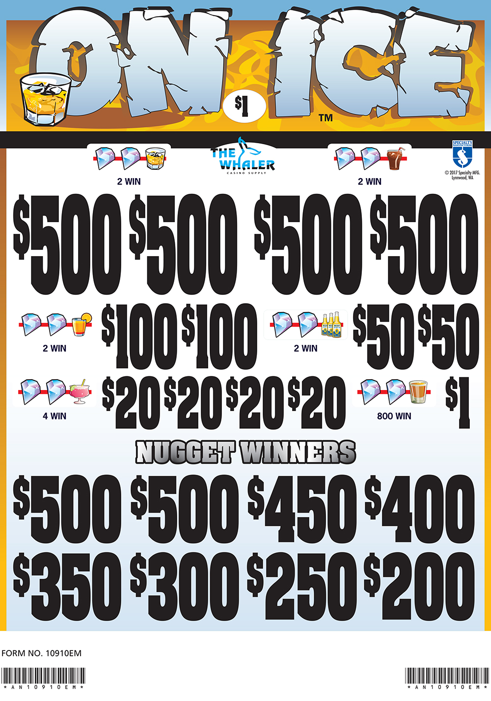 AN10910EM - ON ICE ($1.00) EMBEDDED PULLBOARD - Image 2