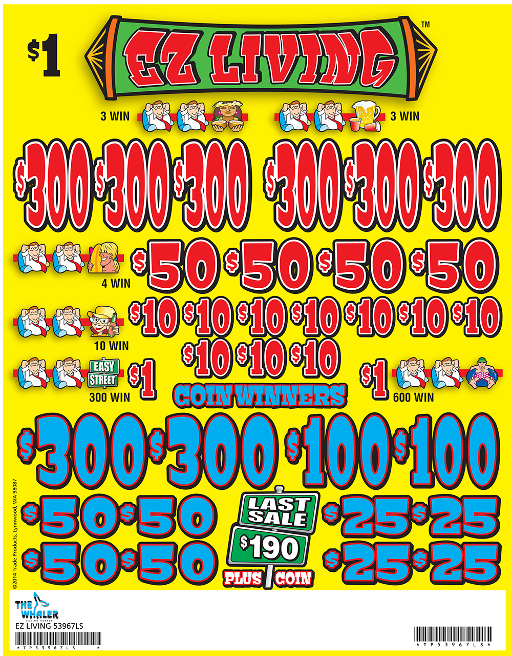 TP53967LS-AK CB KIT - EZ LIVING ($1.00) COINBOARD - Image 2