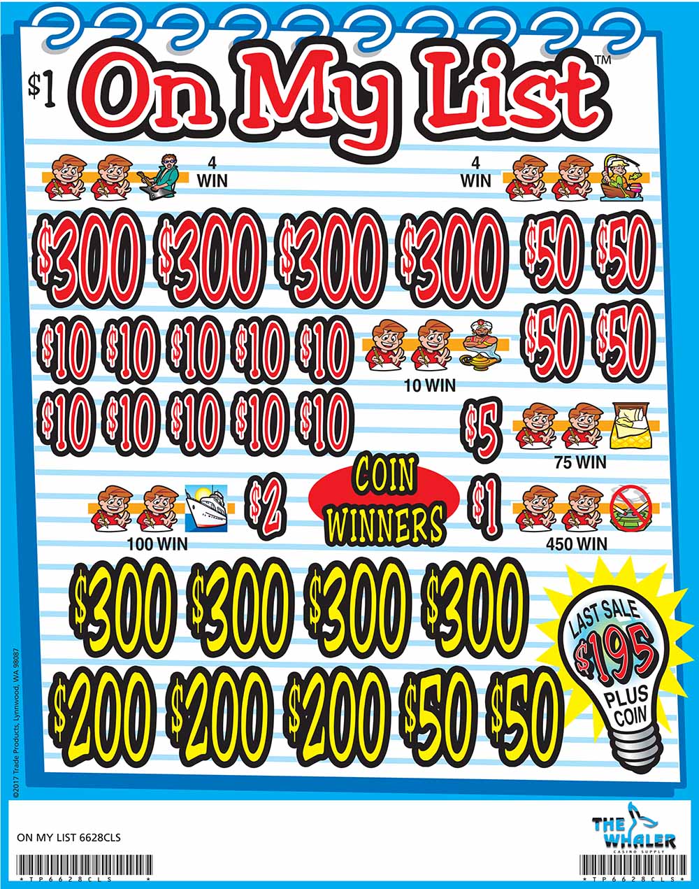 TP6628CLS CB KIT - ON MY LIST ($1.00) COINBOARD - Image 2