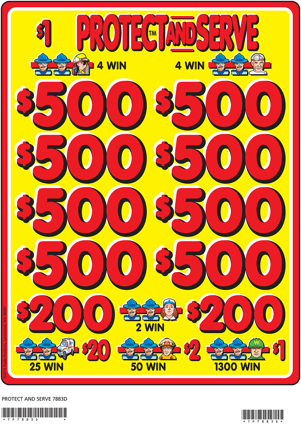 TP7883D - PROTECT AND SERVE ($1.00)