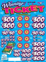 TP7991VEMLS - WINNING TICKET ($1.00) EMBEDDED PULLBOARD